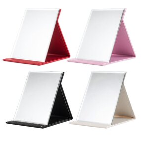 Foldable Makeup Mirror Manufacturer - Customized Portable Compact PU Magnifying Personalized Vanity Mirror
