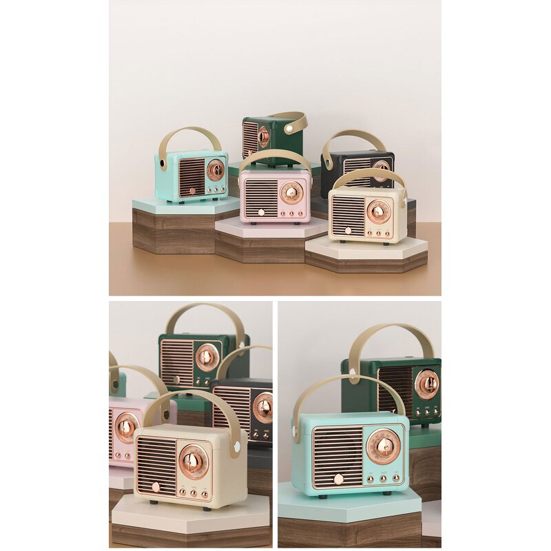 Portable Bluetooth Speaker Manufacturer - Classic Vintage Mini Stereo Sound Travel Outdoor Music Player