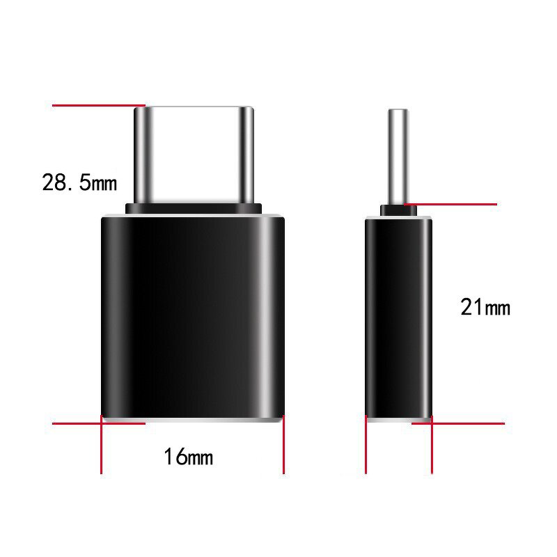 USB OTG Adapter Manufacturer - Type-C Phone Laptop USB3.0 Card Reader Mouse Aluminum Alloy Converter