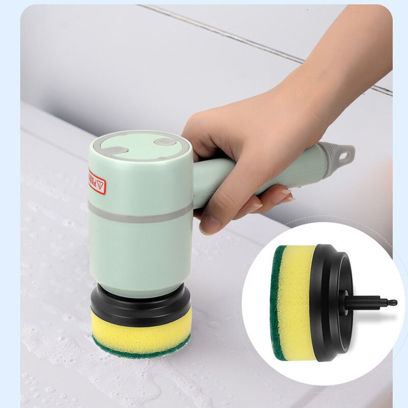 Electric Cleaning Brush Manufacturer - Multi-Functional Long-Handle Dish Bottle Brush Replaceable Plastic Head