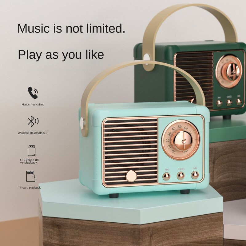Retro Bluetooth Speaker Manufacturer - Professional Mini High Quality Sound Portable Wireless Music Device