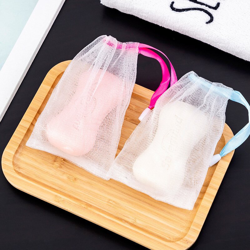 Soap Net Bag Manufacturer - High Quality Mesh Exfoliating Soap Pouch Bubble Foam Saver for Body Face