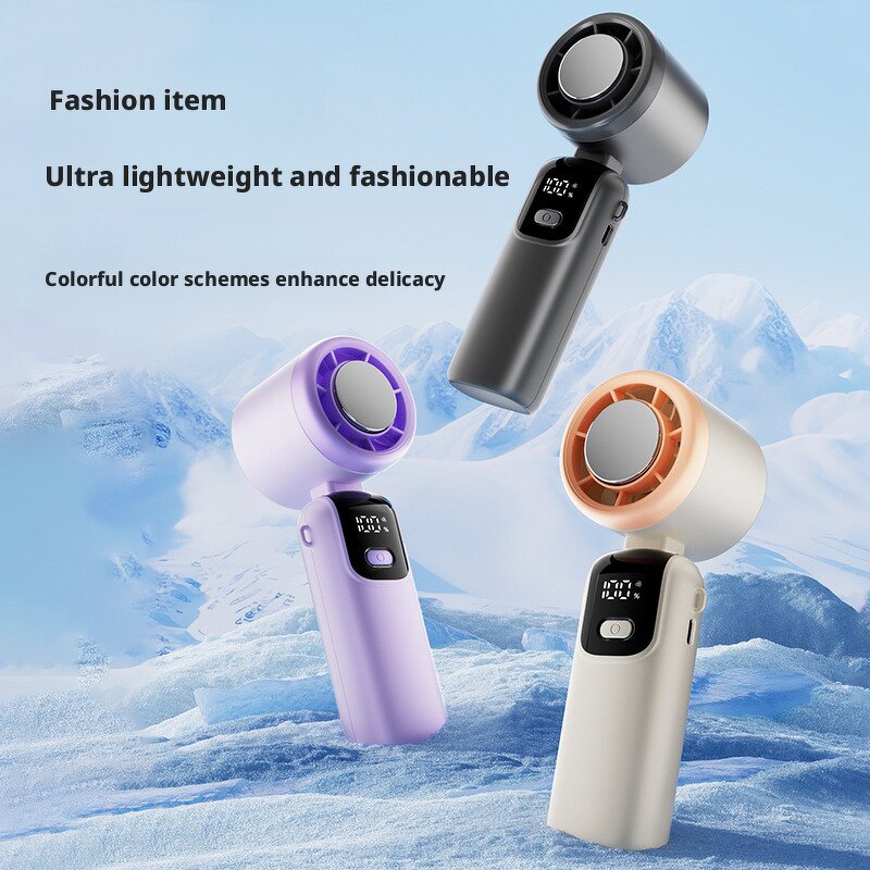 Handheld Turbine Fan Manufacturer - Ice Compress High-Speed 100 Gear Electrodeless Outdoor Halter Fan