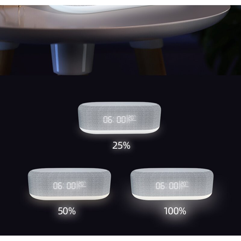 Wireless Charger Speaker Manufacturer - 4-In-1 Table Desk RGB Alarm Clock Night Light WiFi Charger