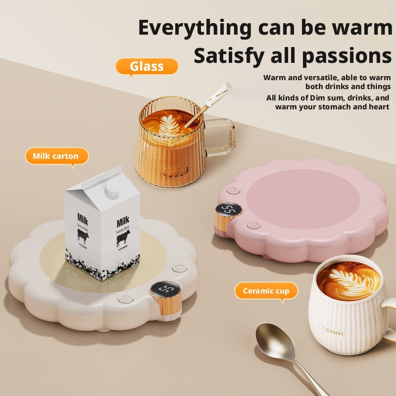 Electric Cup Warmer Manufacturer - Household Plastic Intelligent Adjustable Temperature Office Heating Coaster