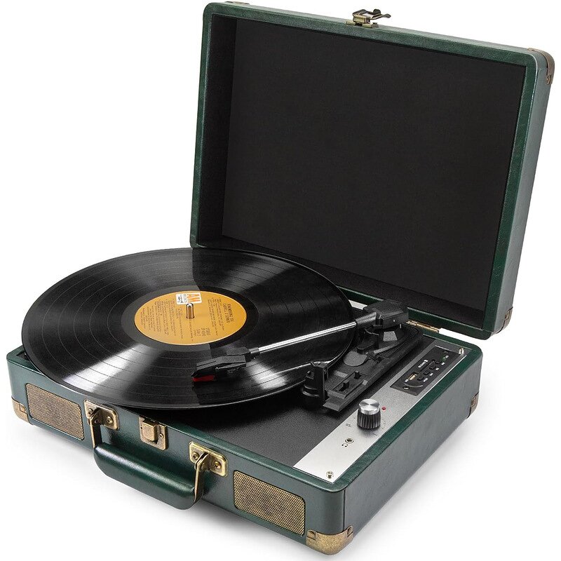 Vinyl Record Player Manufacturer - USB Powered Plastic Leather Retro Gramophone Home Decoration Player