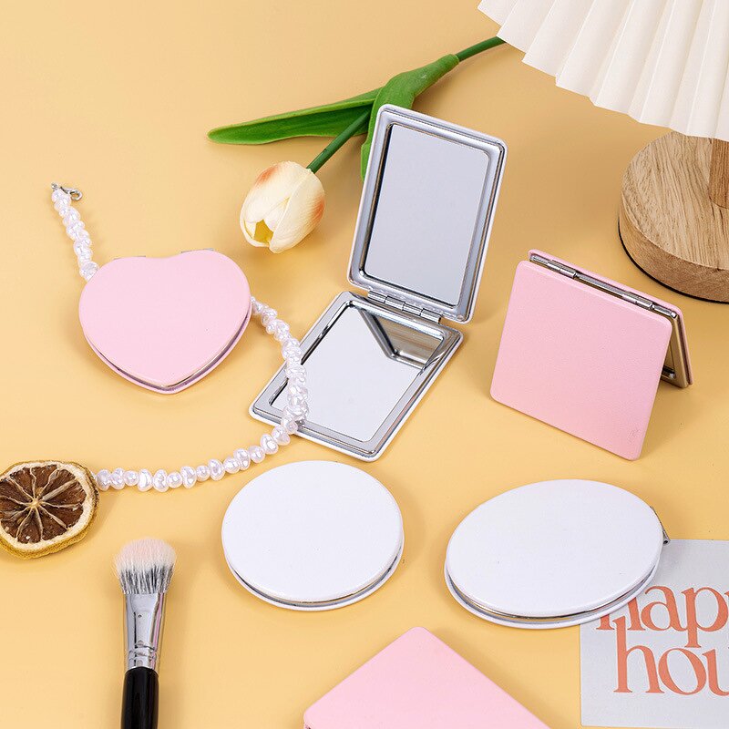 Pocket Makeup Mirror Manufacturer - Dual Sided Folding Normal Magnifying Handbag School Compact Mirror