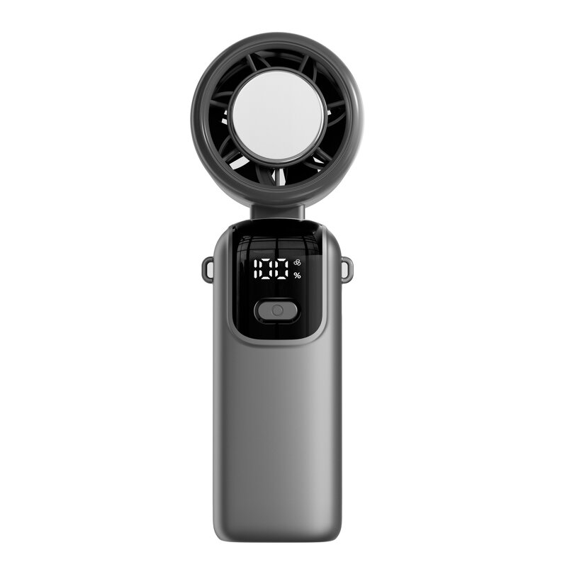 Handheld Turbine Fan Manufacturer - Ice Compress High-Speed 100 Gear Electrodeless Outdoor Halter Fan