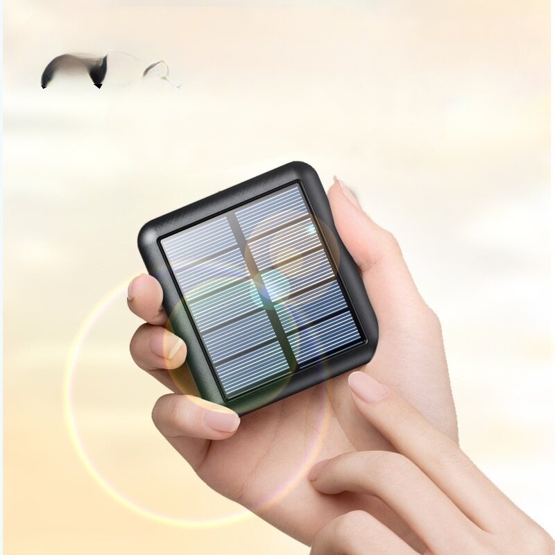 Solar Power Bank Manufacturer - Wholesale 10000mAh Mini Self-Wired 12W Fast Charging Portable Charger