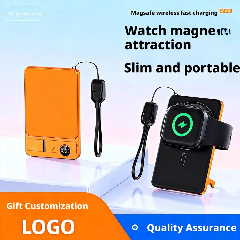 3-In-1 Power Bank Manufacturer - Ultra-Thin Aluminum Alloy 22.5W Quick Charge Wireless Portable Charger