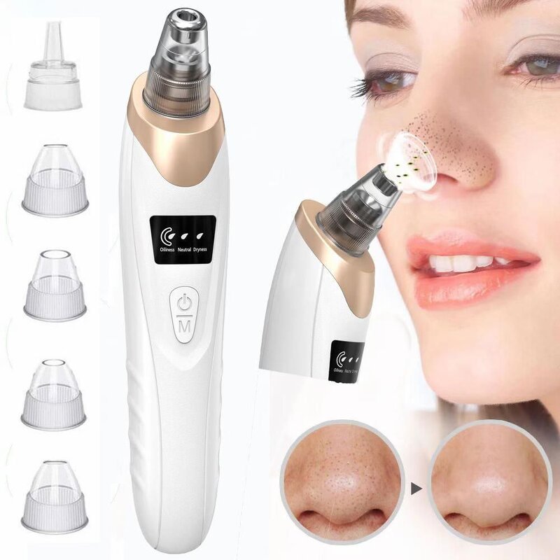 Pore Vacuum Cleaner Manufacturer - Electron Micro Charging Acne Pimple Removal Nose Face Cleaner US Plug