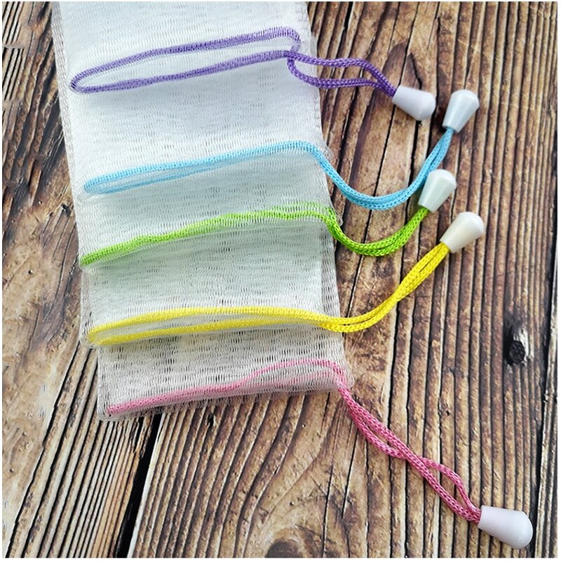 Soap Mesh Bag Manufacturer - Plastic Soft Eco-Friendly Square Hanging Bathroom Towel Sponge Storage Net