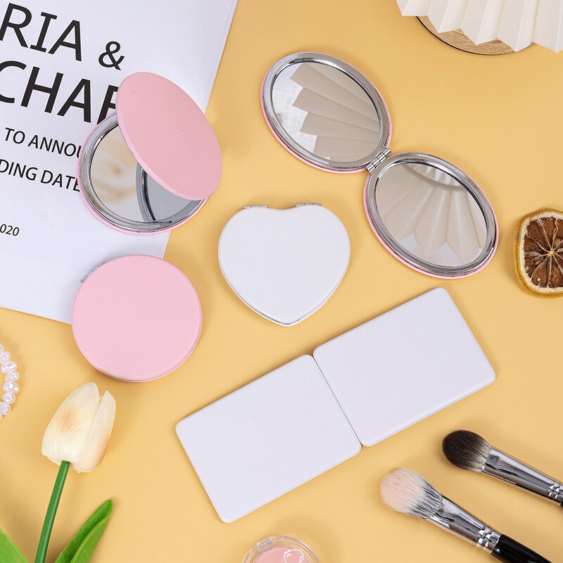 Pocket Makeup Mirror Manufacturer - Dual Sided Folding Normal Magnifying Handbag School Compact Mirror