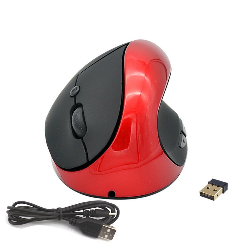 Vertical Wireless Mouse Manufacturer - 3D USB LED Rechargeable Lithium Battery Ergonomic Upright Optical Mouse
