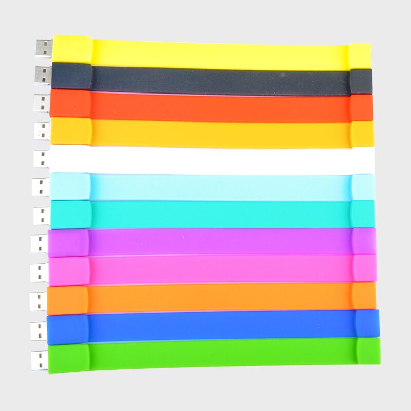 Wristband USB Flash Drive Manufacturer - Colorful 128GB Bracelet Pen Drive Memory Stick U Disk