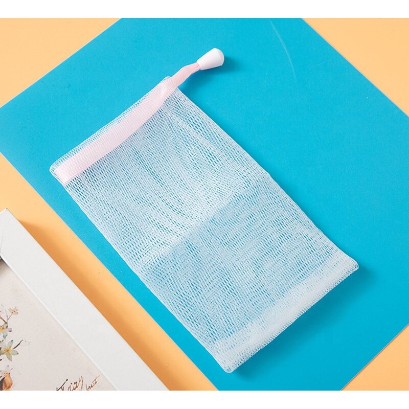 Soap Mesh Bag Manufacturer - Plastic Soft Eco-Friendly Square Hanging Bathroom Towel Sponge Storage Net