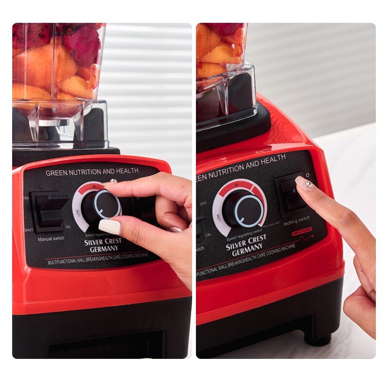 2-In-1 Juicer Blender Manufacturer - OEM 6-Blade Wall-Breaking Double Cup EU UK Standard Portable Mixer