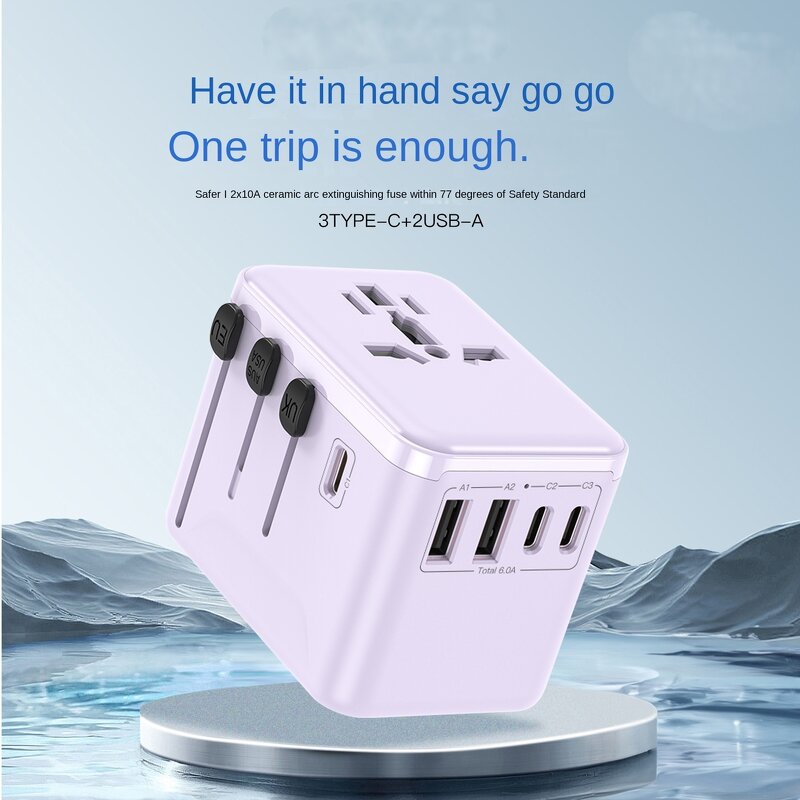 Universal Travel Adapter Manufacturer - 6A Multi-Port Global Industrial Charging Socket Converter