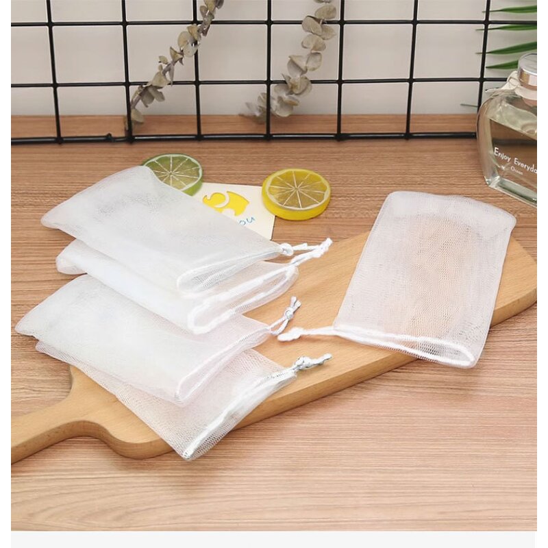 Soap Net Bag Manufacturer - High Quality Mesh Exfoliating Soap Pouch Bubble Foam Saver for Body Face