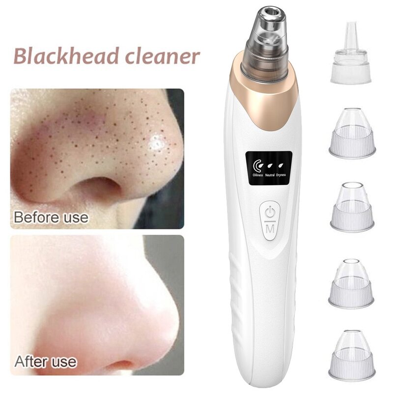 Blackhead Vacuum Cleaner Manufacturer - USB Electric Pore Cleaning Acne Removal 3-Color Light Beauty Instrument