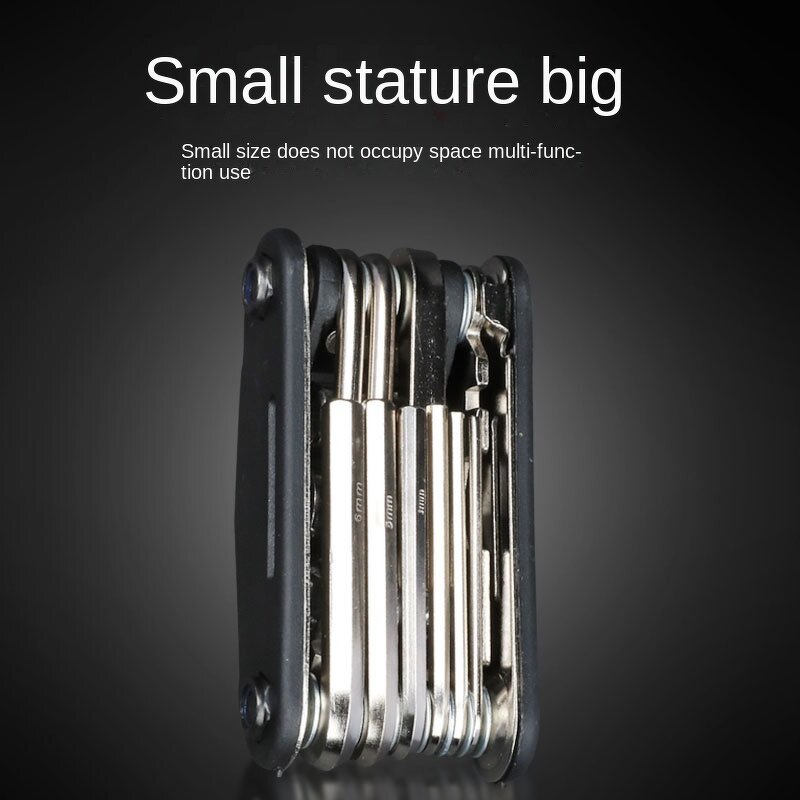 Repair Wrench Set Manufacturer - Portable Metal Folding Combination Bicycle Tire Household Tool Kit