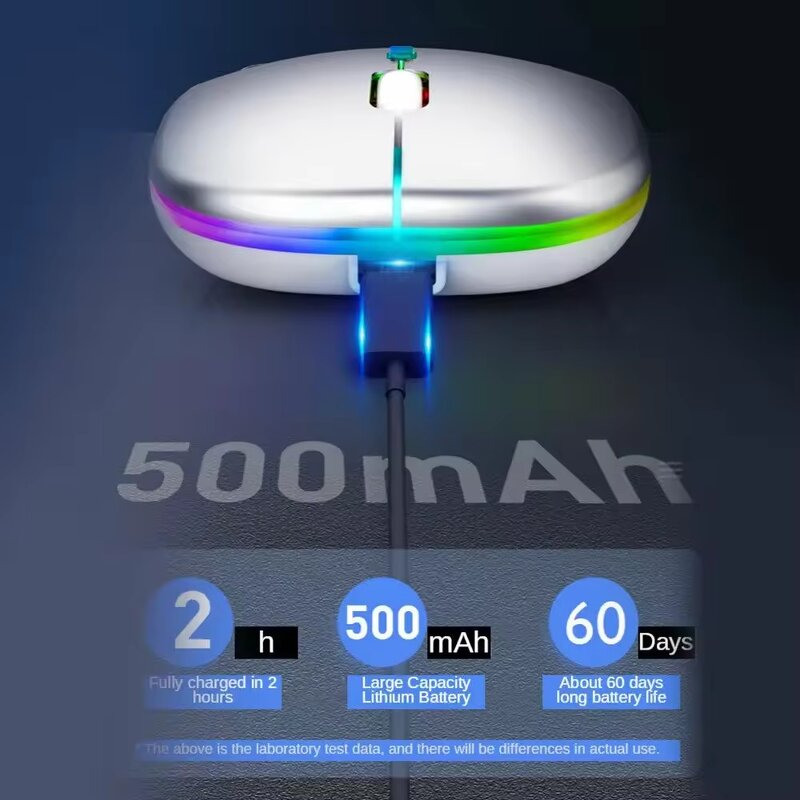 3D Wireless Mouse Manufacturer - 2.4G USB LED 3-Color Silent Dual Mode Ergonomic Laptop Gaming Mouse