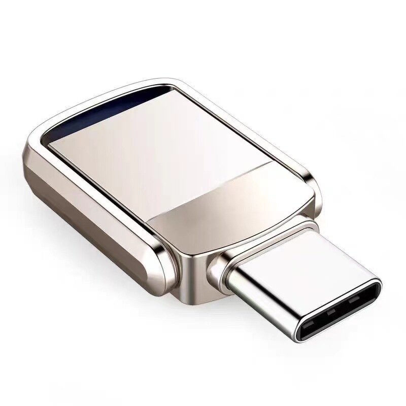 USB Flash Drive Manufacturer - Custom Logo 128GB USB 3.0-C 2-In-1 Swivel Flash Drive with Box