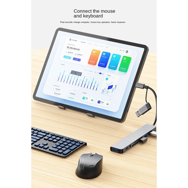 USB 2.0 Hub Manufacturer - Aluminum Alloy 5Gbps 1-to-4 Port Laptop USB Expansion Splitter