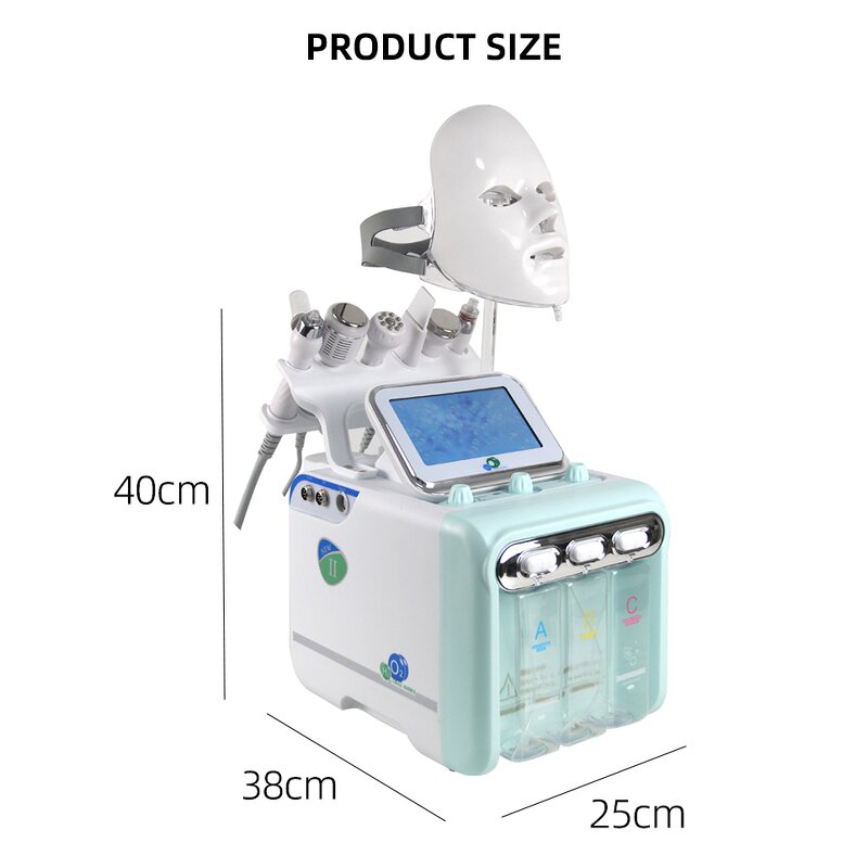 Small Bubble Facial Instrument Manufacturer - Portable 7 in 1 Oxygen Jet Facial Beauty Device