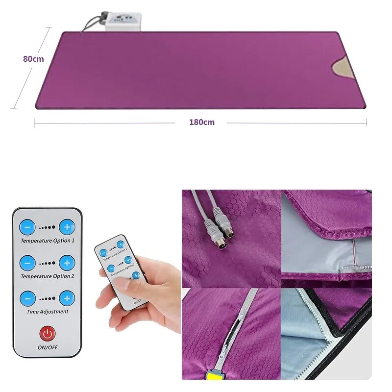 Infrared Sauna Blanket Manufacturer - Hot Selling Portable Pains Relief Detox Weight Loss Salon SPA Blanket