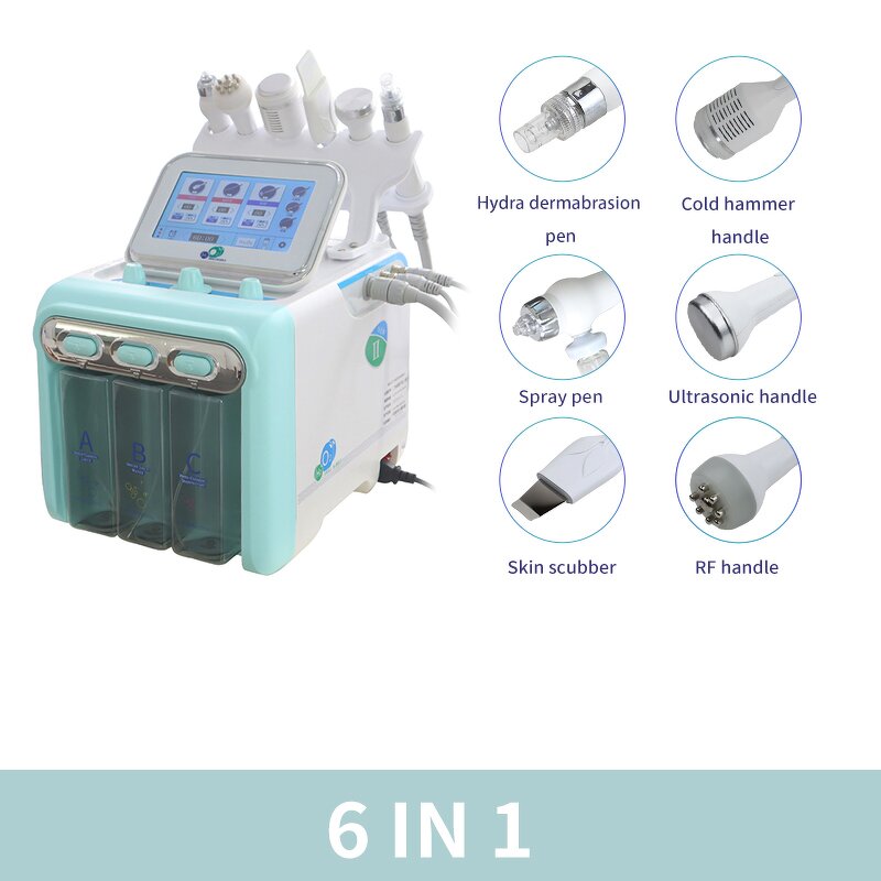 Near NB-02-1 Facial Machine Manufacturer - 6 in 1 Aqua Hydra Peeling Dermabrasion Small Bubble Hydro Facial Cleaner