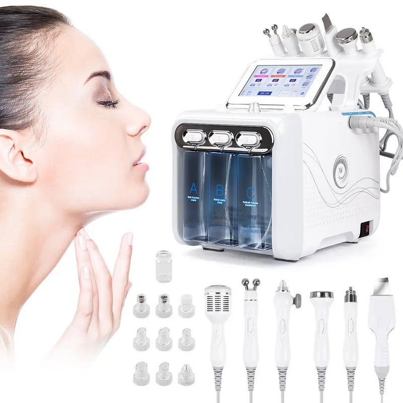 Aqua Hydra Peeling Machine Manufacturer - 8 in 1 Dermabrasion H2o2 Small Bubble Hydro Facial Cleaning Device