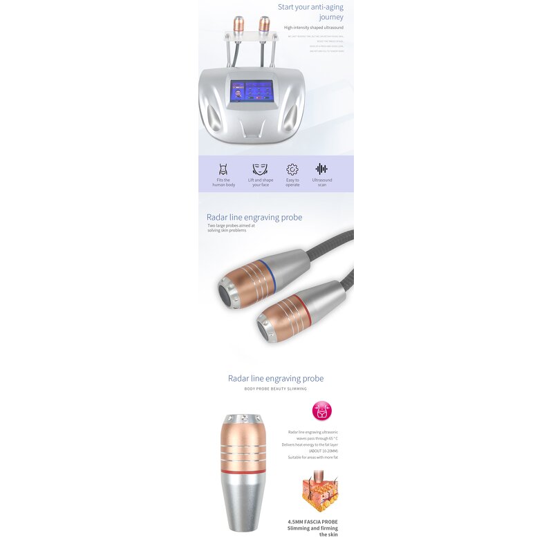 RF Beauty Equipment Manufacturer - 2 in 1 V-Max Radar Line Carving Face Lifting Eye Wrinkle Removal Machine