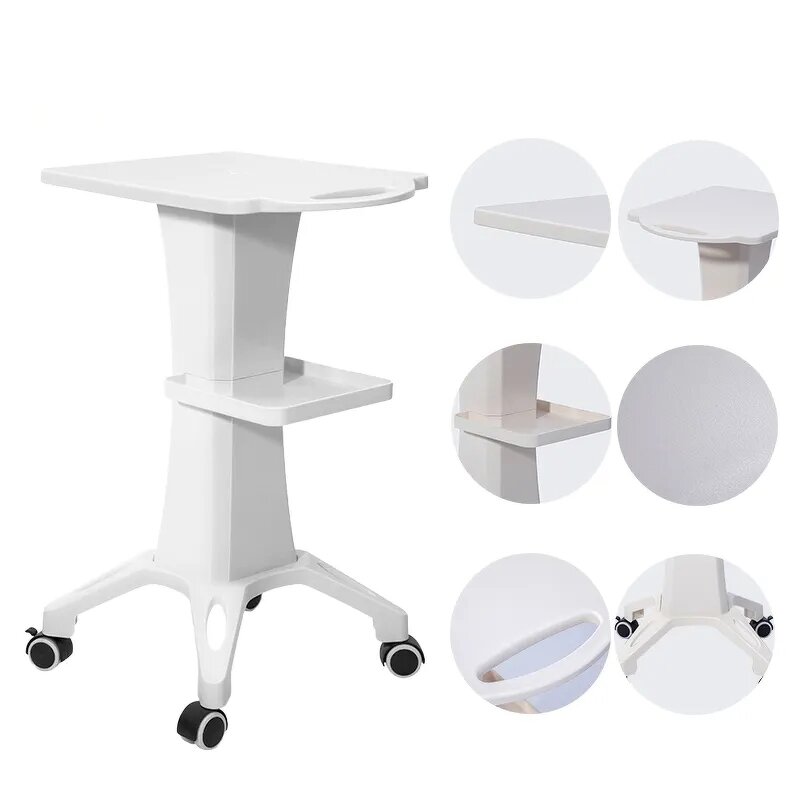 Beauty Salon Trolley Manufacturer - High Quality White Furniture Machine Trolley Case Cart
