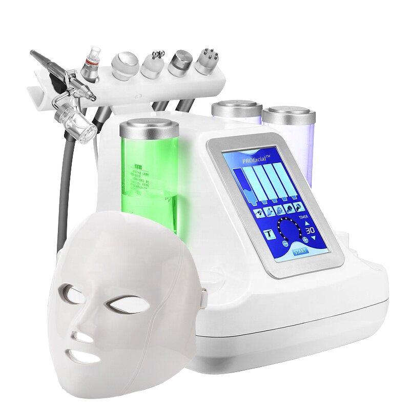Hydra Dermabrasion Machine Manufacturer - Small Bubble Vertical Oxygen Facial Rejuvenation 11 Heads Commercial Sink Peel