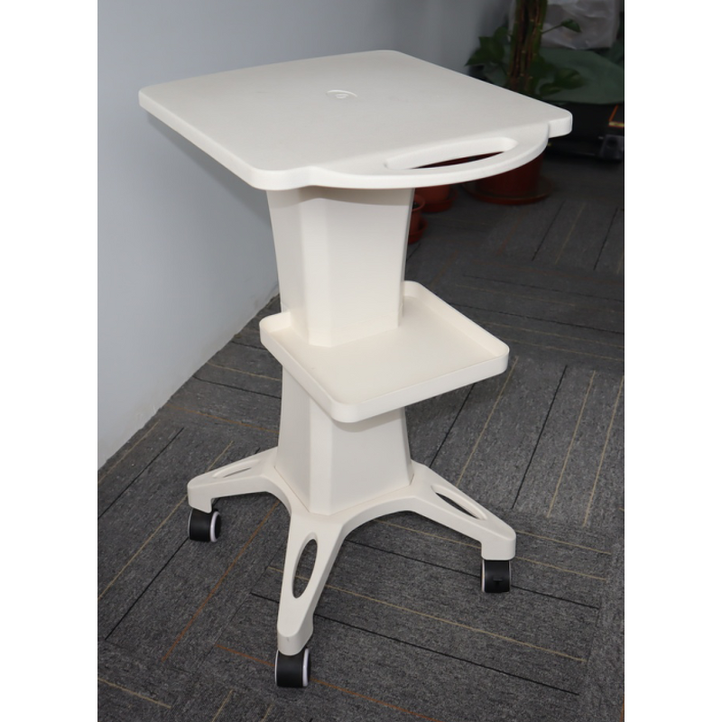 Salon Trolley Cart Manufacturer - Hotsale White 4-Wheel Rolling Tray 61x42x33cm Wholesale Beauty Equipment