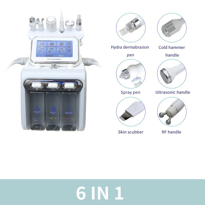 Aqua Hydra Peeling Machine Manufacturer - 6 in 1 Dermabrasion H2o2 Small Bubble Hydro Facial Cleaning Device