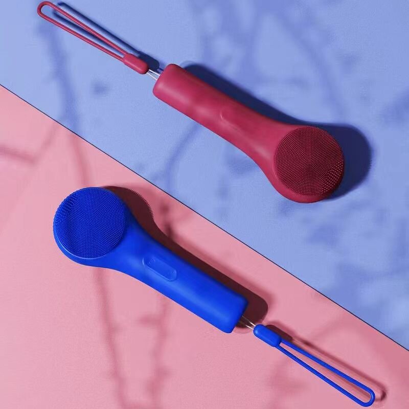 Facial Cleansing Brush Manufacturer - Wireless Rechargeable IPX7 Waterproof Vibration Hot Compress Silicone Brush