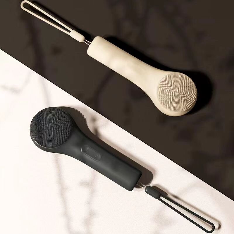 Electric Facial Cleansing Brush Manufacturer - 2025 Portable Mini Wireless Rechargeable Silicone Travel Massage Tool