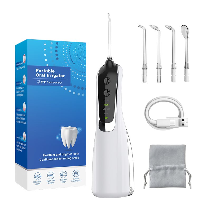 Water Dental Flosser Manufacturer - 300ml Portable USB IPX7 Waterproof Hand-held Oral Care Teeth Cleaner