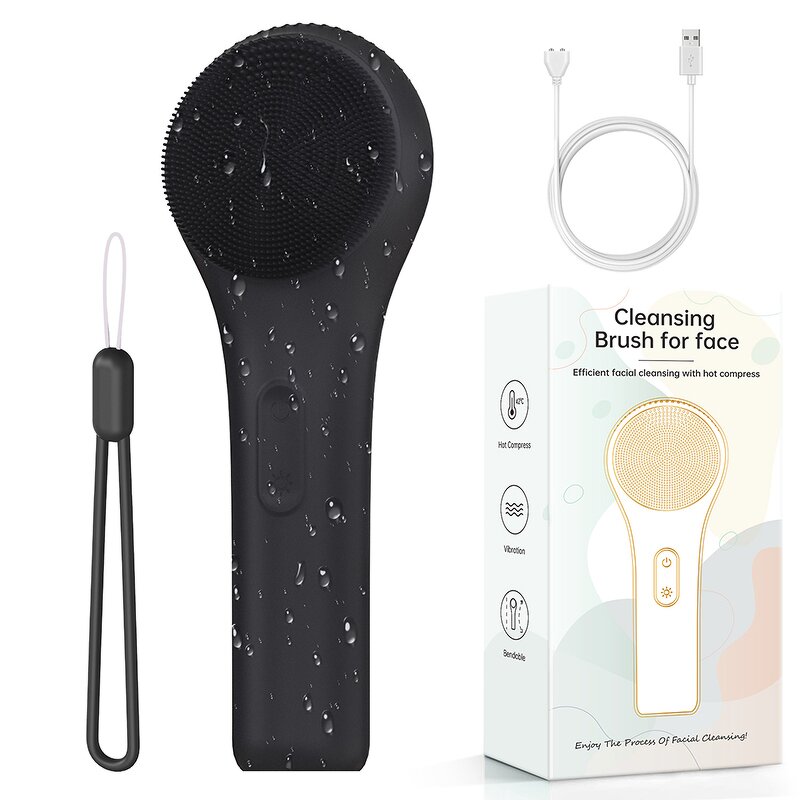 Facial Cleansing Brush Manufacturer - Wireless Rechargeable ABS Waterproof Hand Held Skin Deep Cleansing Tool