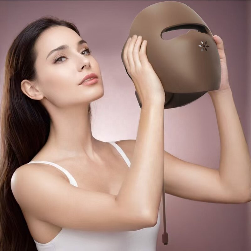 Hand Held LED Beauty Mask Manufacturer - Silicone Face Eye Care Wrinkle Remover Skin Tightening Rejuvenation Waterproof