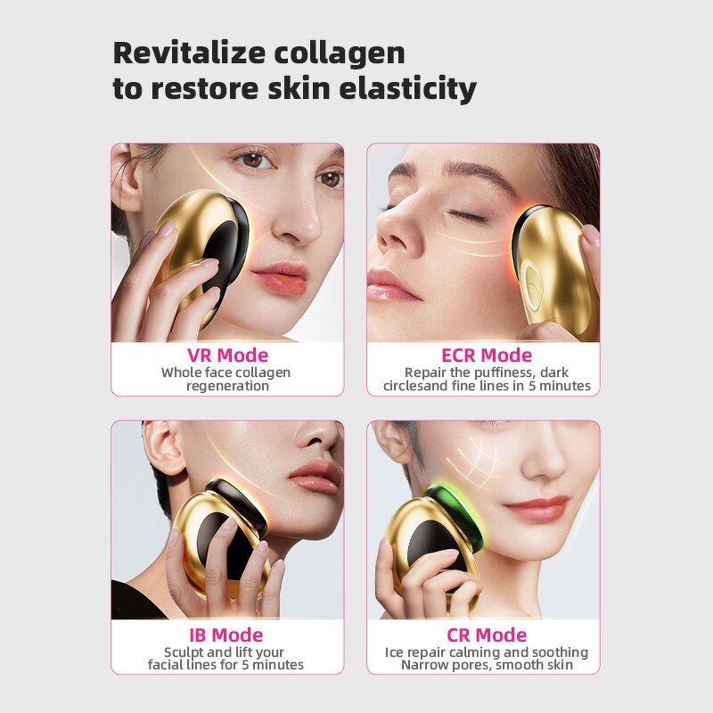 EMS Beauty Device Manufacturer - 2025 Portable Mini Face Lift Wrinkle Massage Ice Hot Compress Instrument