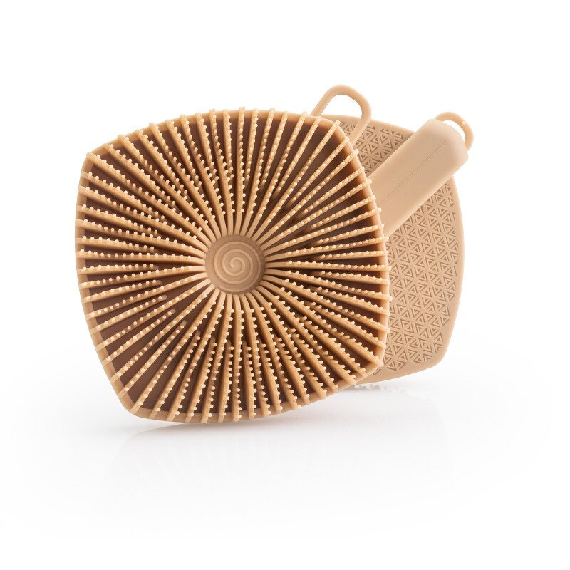 Bath Brush Manufacturer - Silicone Square with Hanging Rope Soft Bristles Custom Logo