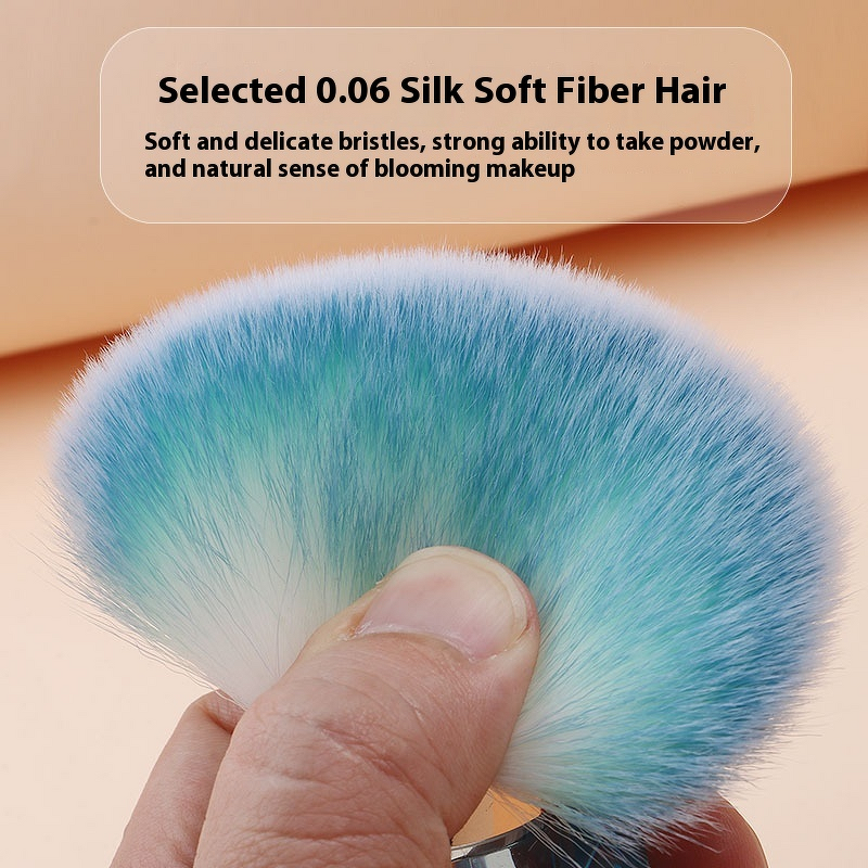 Nail Dust Brush Manufacturer - Popular Mushroom Head Portable Diamond Synthetic Hair