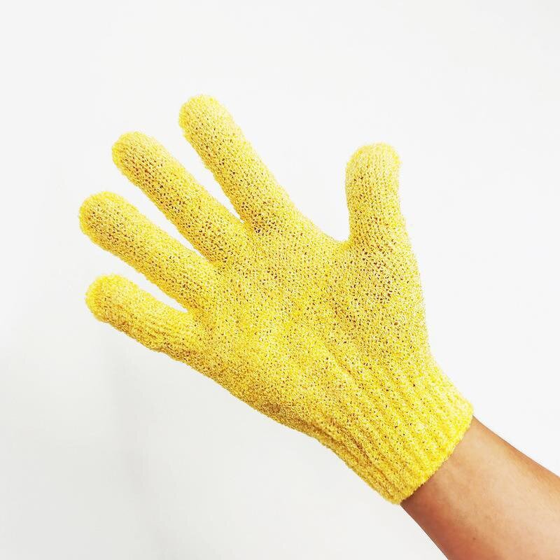 Body Scrub Loofah Manufacturer - Nylon Double Sided Exfoliating Gloves for Shower