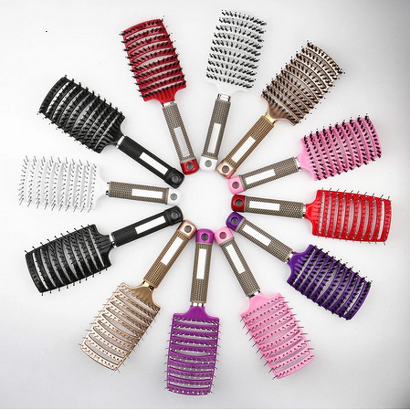 Hair Brush Manufacturer - Scalp Massage Bristle Nylon for Wet Curly Detangle Salon