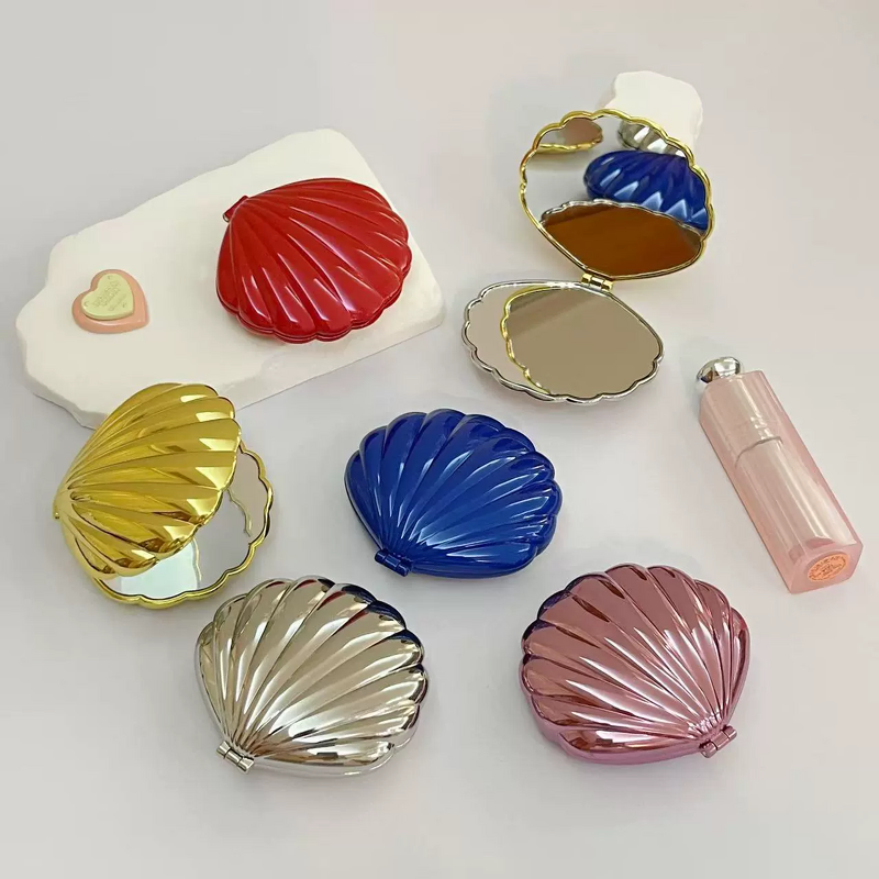 Cosmetic Mirror Manufacturer - Private Laser Label Portable Metal Shell Craft