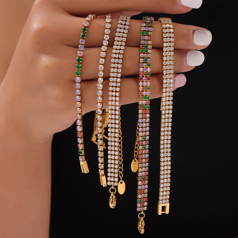 Bracelet Manufacturer - Fashion Body Jewelry Diamond Women's Zircon Titanium Steel