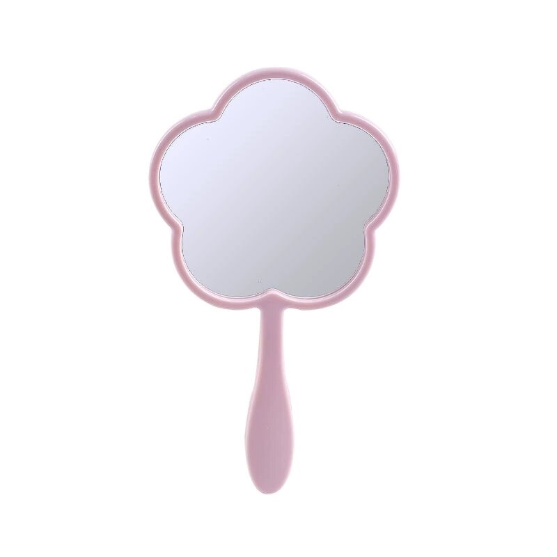 Makeup Mirror Manufacturer - New Arrival Customize Logo Flower Single Side Handheld